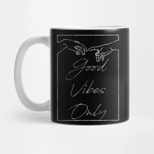 Good Vibes - White Distressed Mug